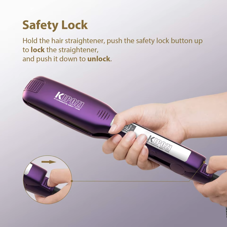 Kipozi Hair Straightener LCD Digital Display