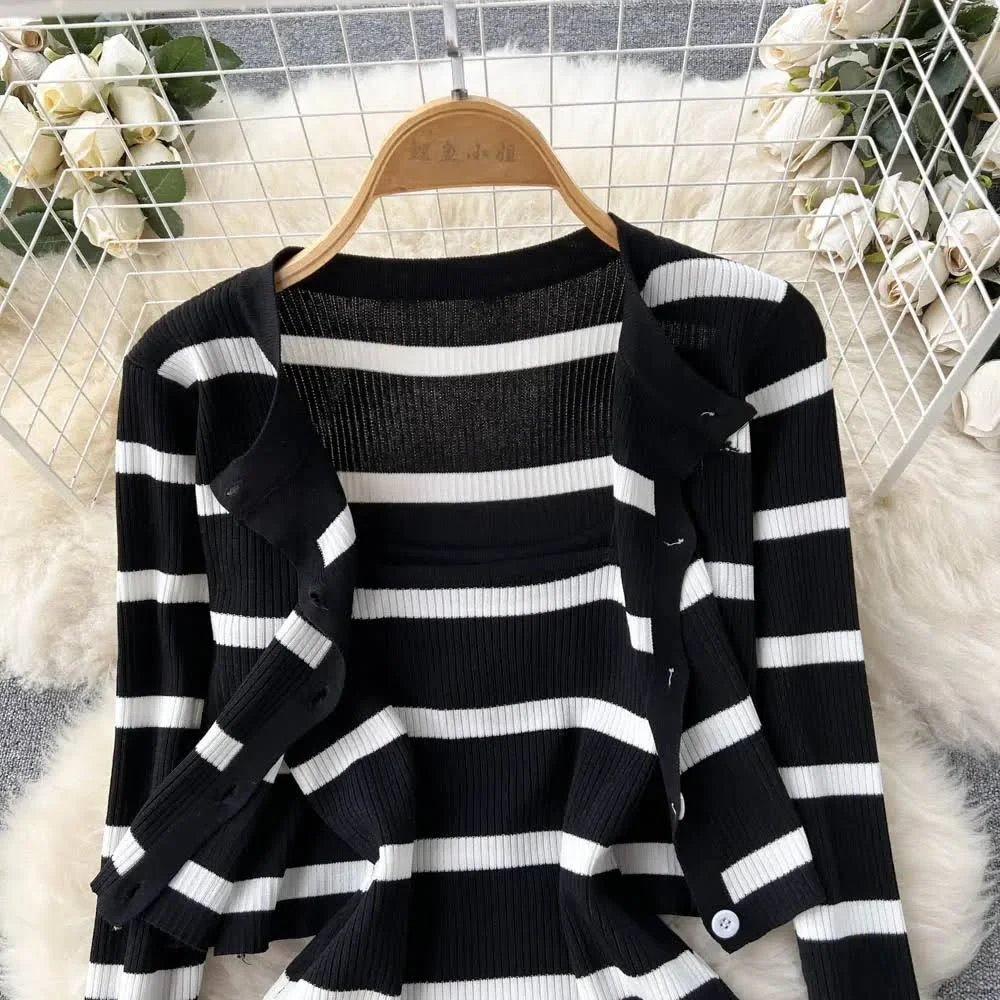 Ironvale Korean Minimalist V-Neck Dress